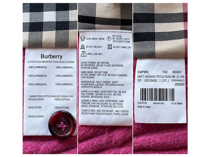 Burberry rosa Cable Knit Button-Up Cardigan - Ansicht 8