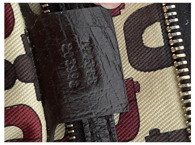 Borsa a tracolla Gucci in tela monogram con striscia verde e rossa - vista 3