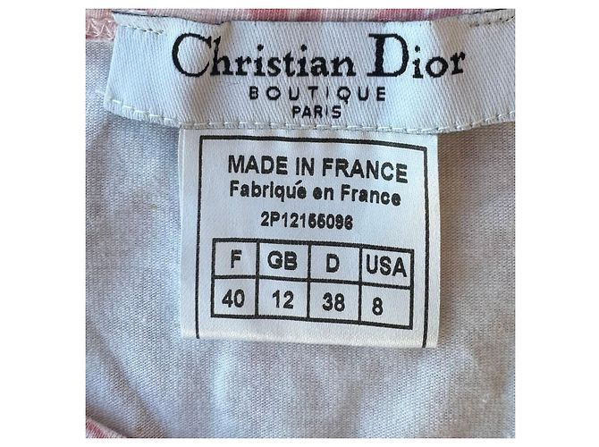 Robe Christian Dior John Galliano Diorissimo Monogram Rose - vista 3