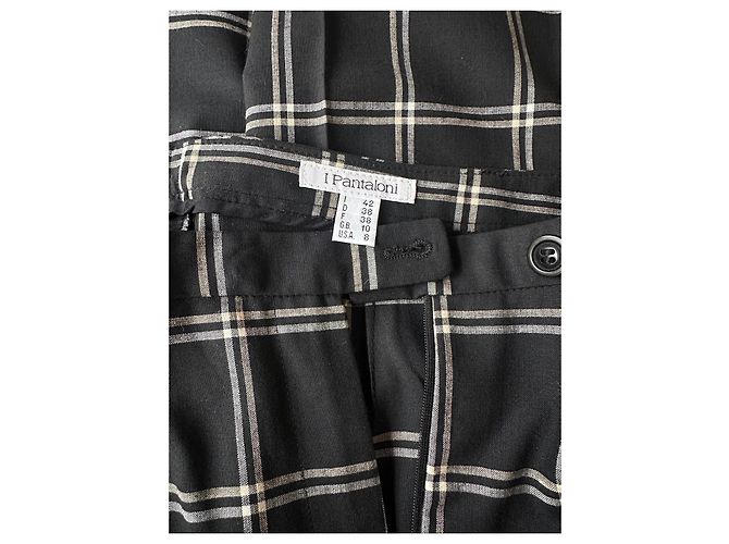 Autre Marque Black checkered trousers - view 2