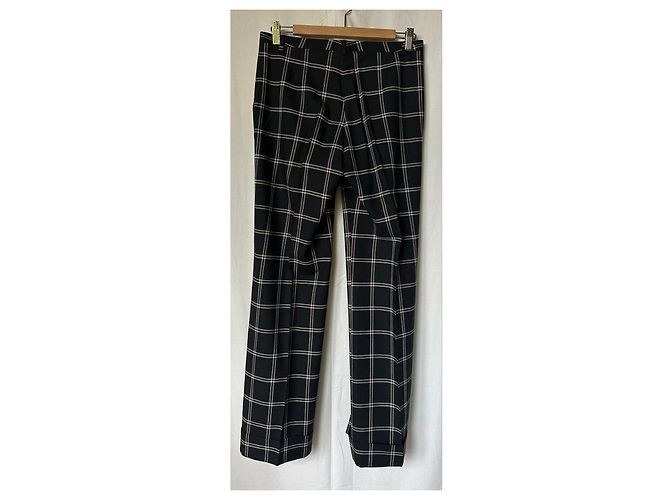 Autre Marque Black checkered trousers - view 3