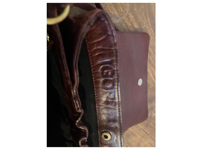 Jerome Dreyfuss Borsa a tracolla in pelle bordeaux - vista 11
