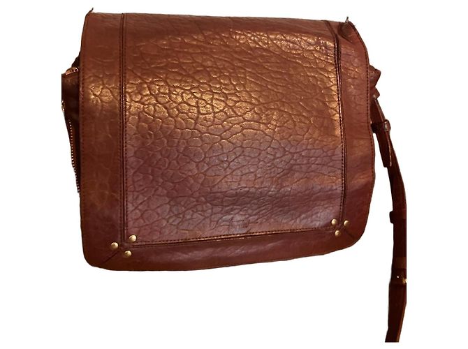 Jerome Dreyfuss Borsa a tracolla in pelle bordeaux - vista 2