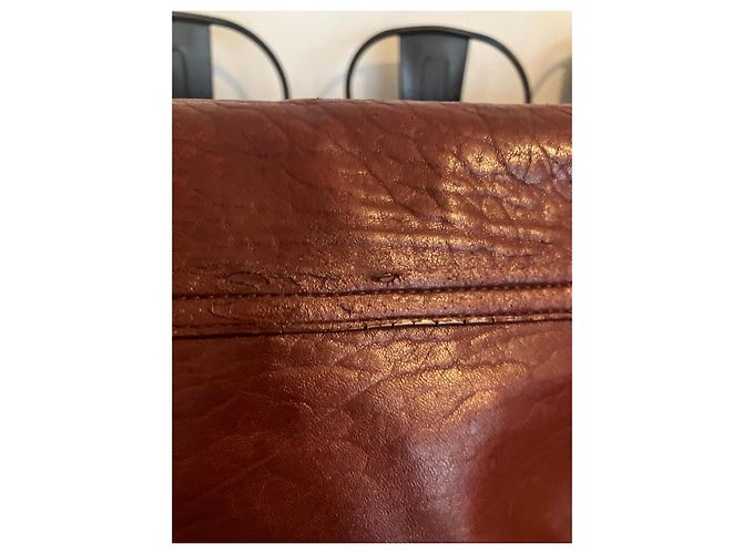 Jerome Dreyfuss Borsa a tracolla in pelle bordeaux - vista 7