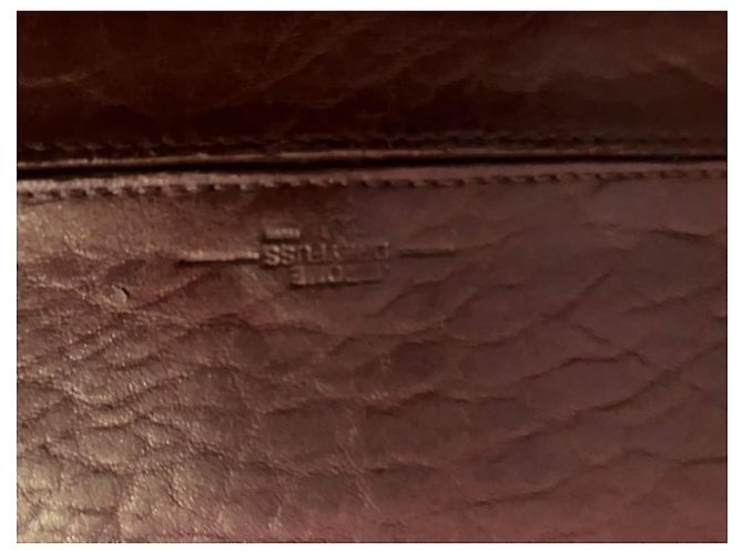 Jerome Dreyfuss Borsa a tracolla in pelle bordeaux - vista 8