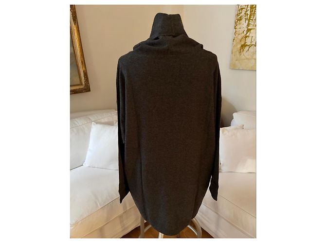 Autre Marque Vestido de cashmere cinza Dusan - vista 2
