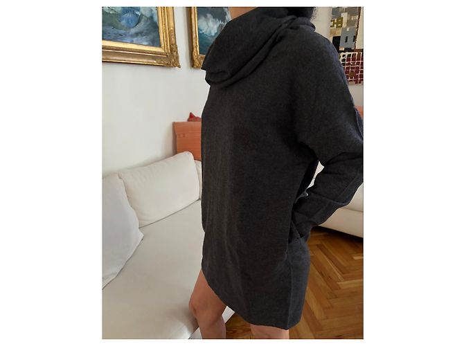 Autre Marque Vestido de cashmere cinza Dusan - vista 5