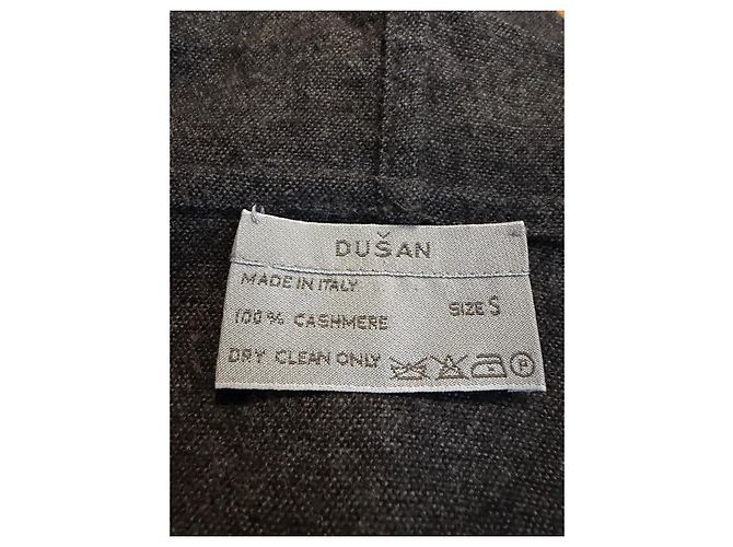 Autre Marque Vestido de cashmere cinza Dusan - vista 7
