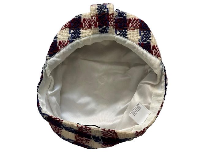 Gorra Newsboy Chanel de Tweed con Botón CC - vista 15