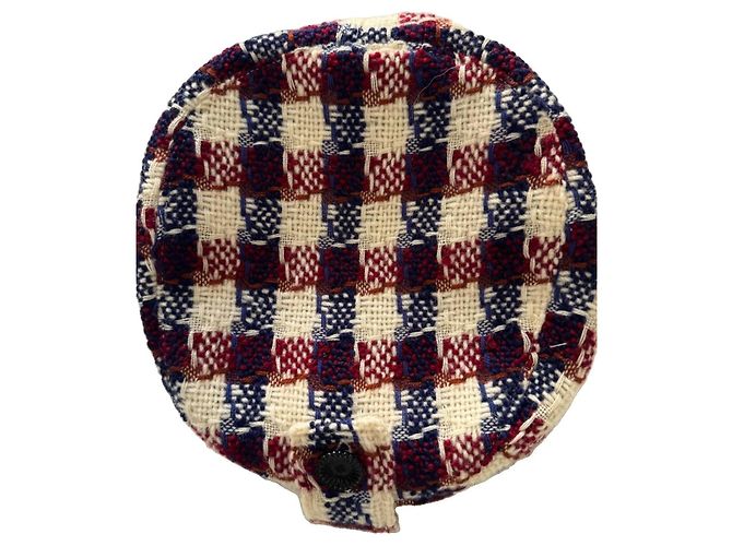 Gorra Newsboy Chanel de Tweed con Botón CC - vista 6