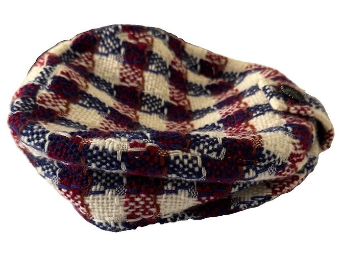 Gorra Newsboy Chanel de Tweed con Botón CC - vista 7