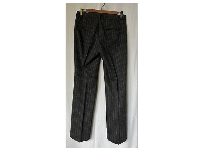Autre Marque Pantalon à rayures gris - vue 3