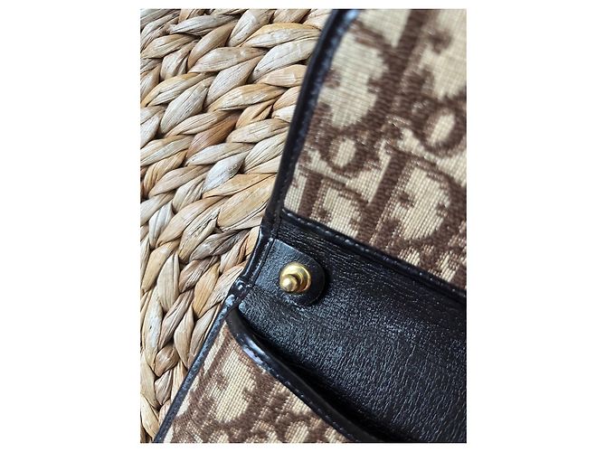 Clutch Dior Monogram Marrón y Negro - vista 10