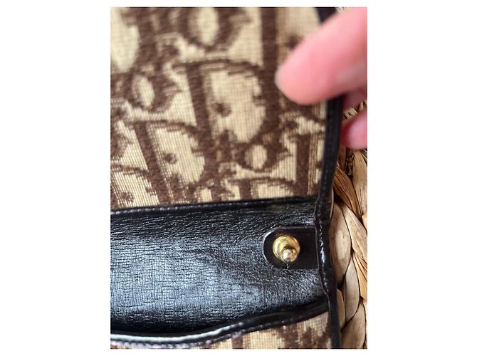 Clutch Dior Monogram Marrón y Negro - vista 11
