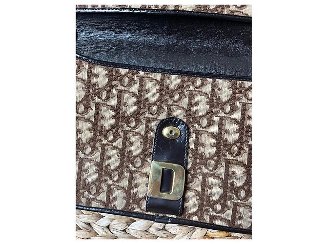 Clutch Dior Monogram Marrón y Negro - vista 3