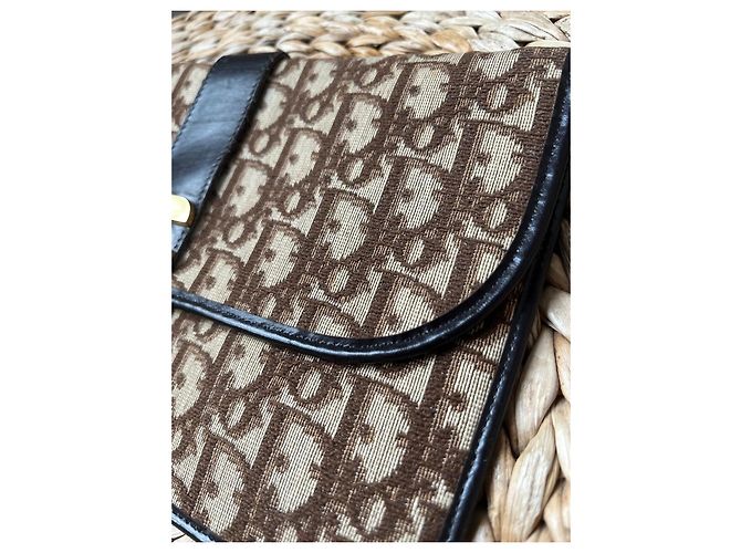 Clutch Dior Monogram Marrón y Negro - vista 4