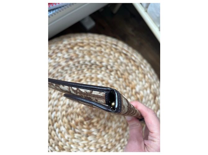 Clutch Dior Monogram Marrón y Negro - vista 5