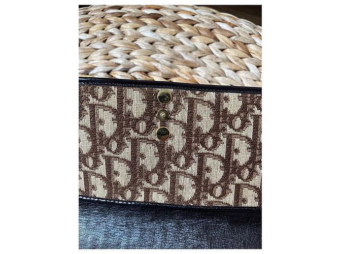 Clutch Dior Monogram Marrón y Negro - vista 9
