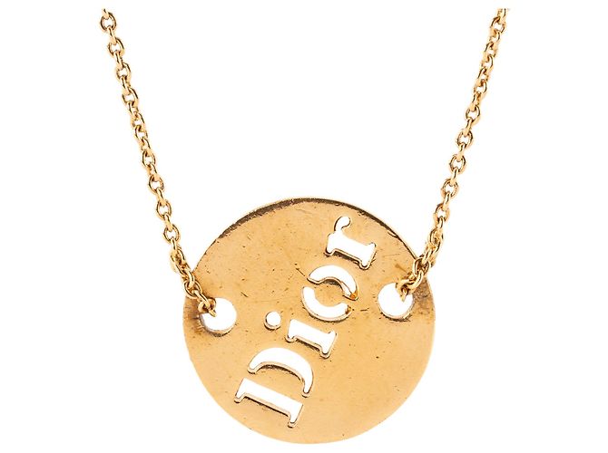 DIOR - Collar Dior en metal dorado - vista 2