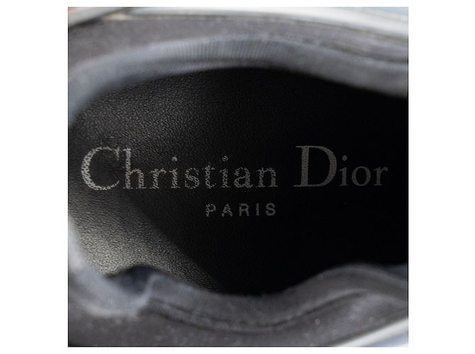 DIOR - Sneakers D-Connect Dior in tela nera e gomma (T37) - vista 8