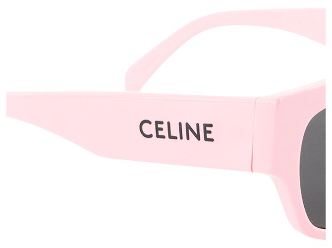 Céline CELINE - Occhiali da sole Monochroms 01 Celine in acetato rosa - vista 3