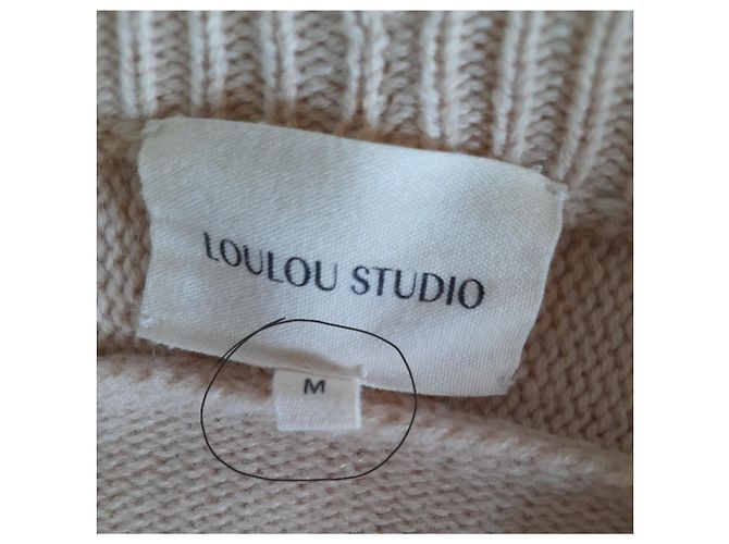 Autre Marque Loulou Studio Jersey Bruzzi de lana y cachemira - Beige - vista 3