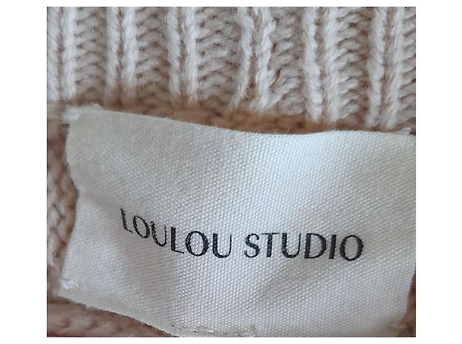 Autre Marque Loulou Studio Jersey Bruzzi de lana y cachemira - Beige - vista 4