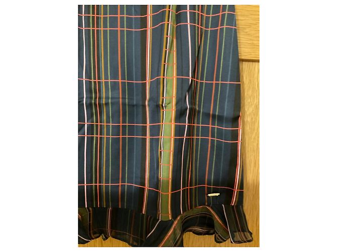 Ted Baker Navy Check Mini Skirt with Ruffle Hem - view 3