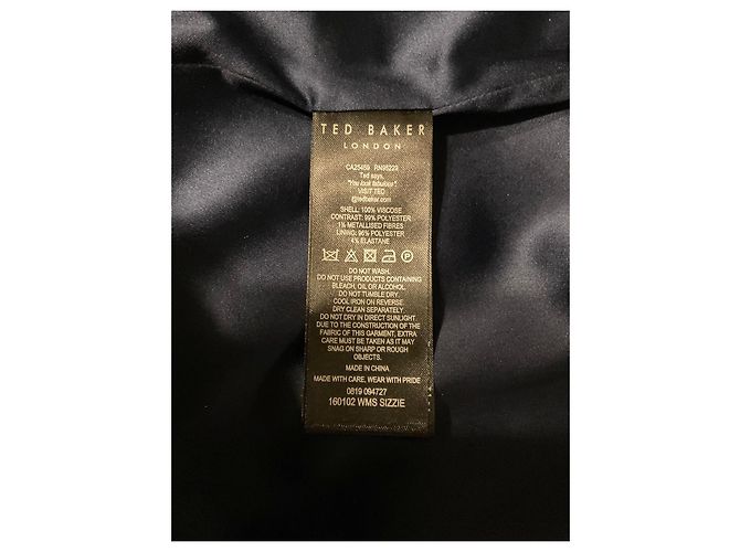 Ted Baker Navy Check Mini Skirt with Ruffle Hem - view 5