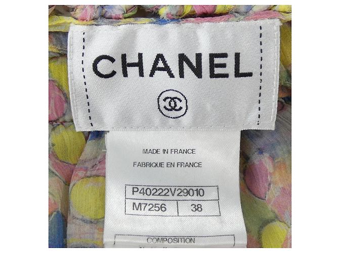 Chanel Seidenkleid Rosa Gelb - Ansicht 4