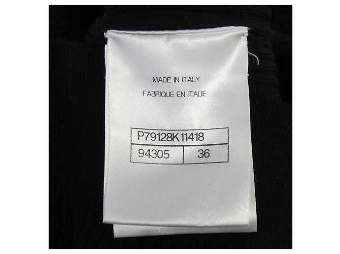 Top de punto Chanel negro - vista 4