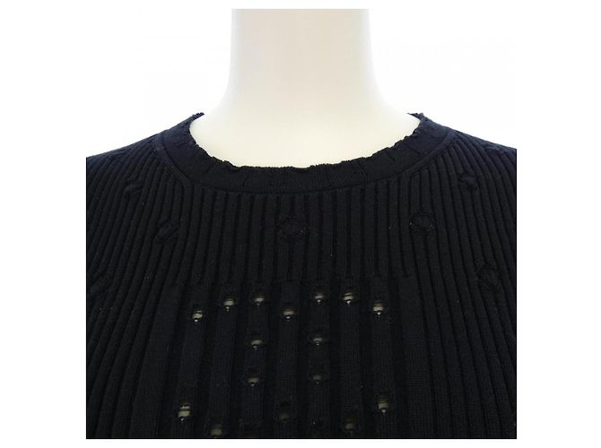 Top de punto Chanel negro - vista 6