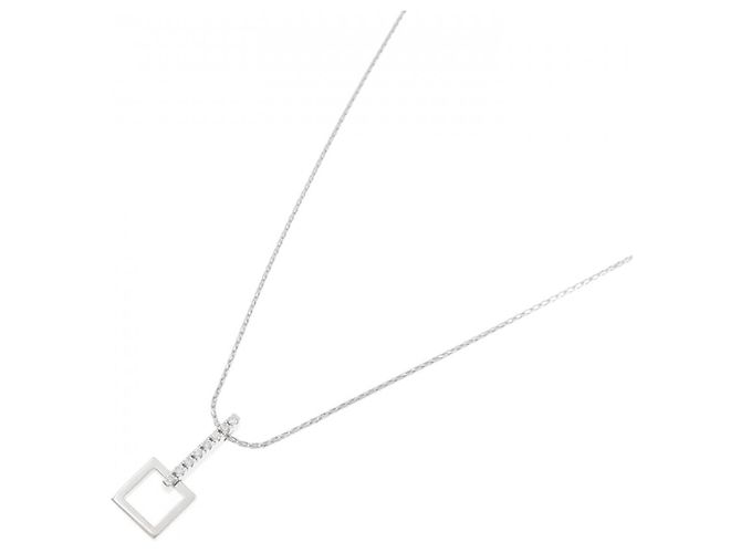 Autre Marque Collier Chimento en or blanc 750 et diamants - vue 2
