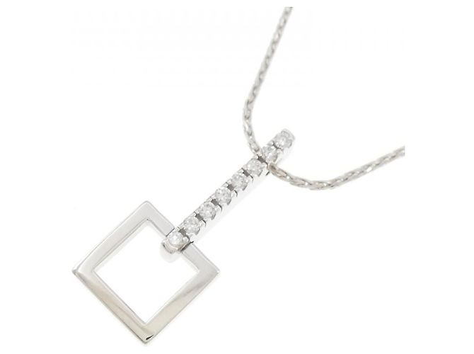 Autre Marque Collier Chimento en or blanc 750 et diamants - vue 3