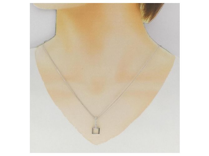 Autre Marque Collier Chimento en or blanc 750 et diamants - vue 6