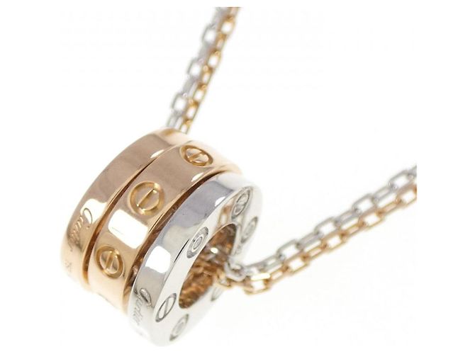 Collana Cartier Love in oro 18K e diamanti - vista 3