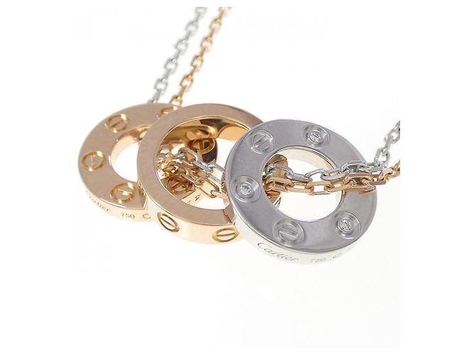 Collana Cartier Love in oro 18K e diamanti - vista 4