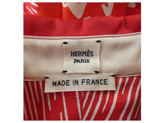 Hermès Camicia di seta Hermes POSTE ET CAVALERIE 38 - vista 4