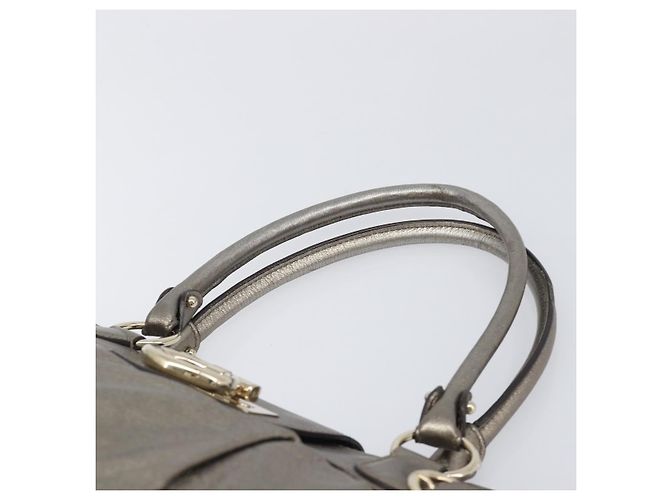 Salvatore Ferragamo Gancini Hand Bag Leather Gold - vista 15