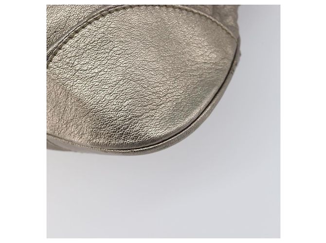 Salvatore Ferragamo Gancini Hand Bag Leather Gold - vista 16