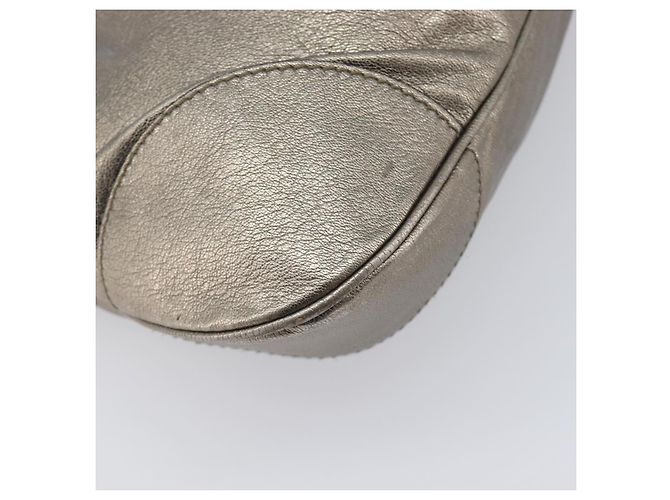 Salvatore Ferragamo Gancini Hand Bag Leather Gold - vista 17