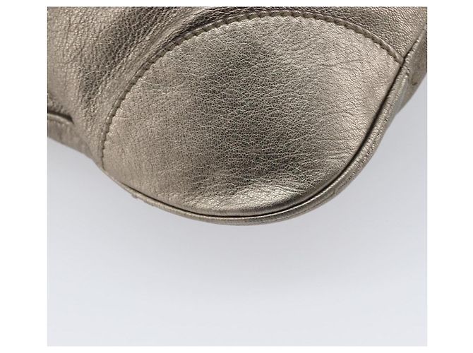 Salvatore Ferragamo Gancini Hand Bag Leather Gold - vista 19