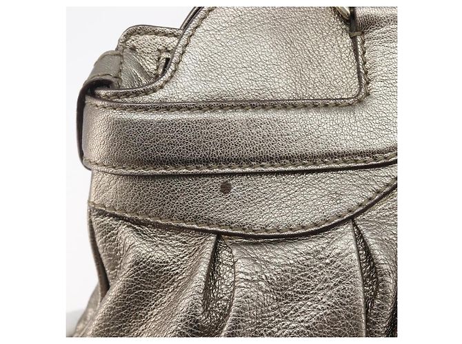 Salvatore Ferragamo Gancini Hand Bag Leather Gold - vista 20