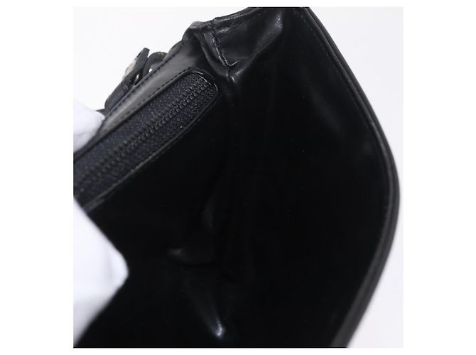 Céline CELINE Schultertasche Leder Schwarz Silber - Ansicht 22