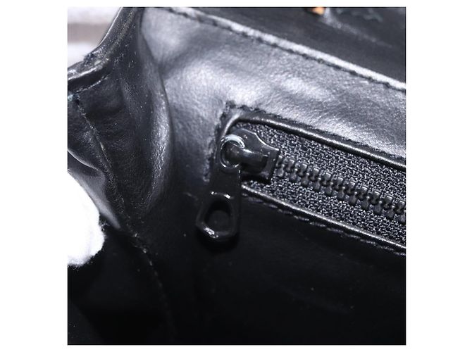 Céline CELINE Schultertasche Leder Schwarz Silber - Ansicht 24