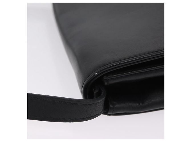 Céline CELINE Schultertasche Leder Schwarz Silber - Ansicht 5