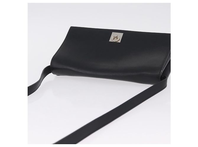 Céline CELINE Schultertasche Leder Schwarz Silber - Ansicht 7