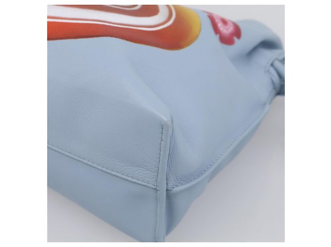 LOEWE Flamenco Bag Leather Maruha Mario Collaboration Light Blue - vista 10