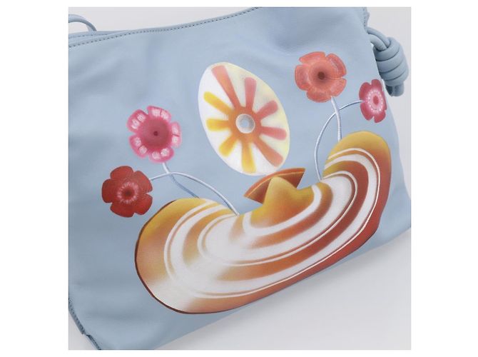 LOEWE Flamenco Bag Leather Maruha Mario Collaboration Light Blue - vista 14