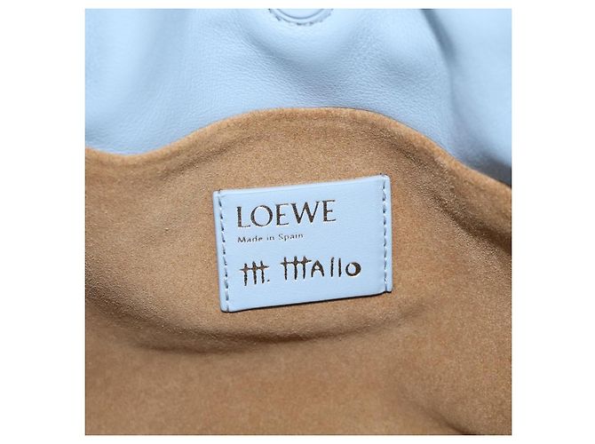 LOEWE Flamenco Bag Leather Maruha Mario Collaboration Light Blue - vista 15